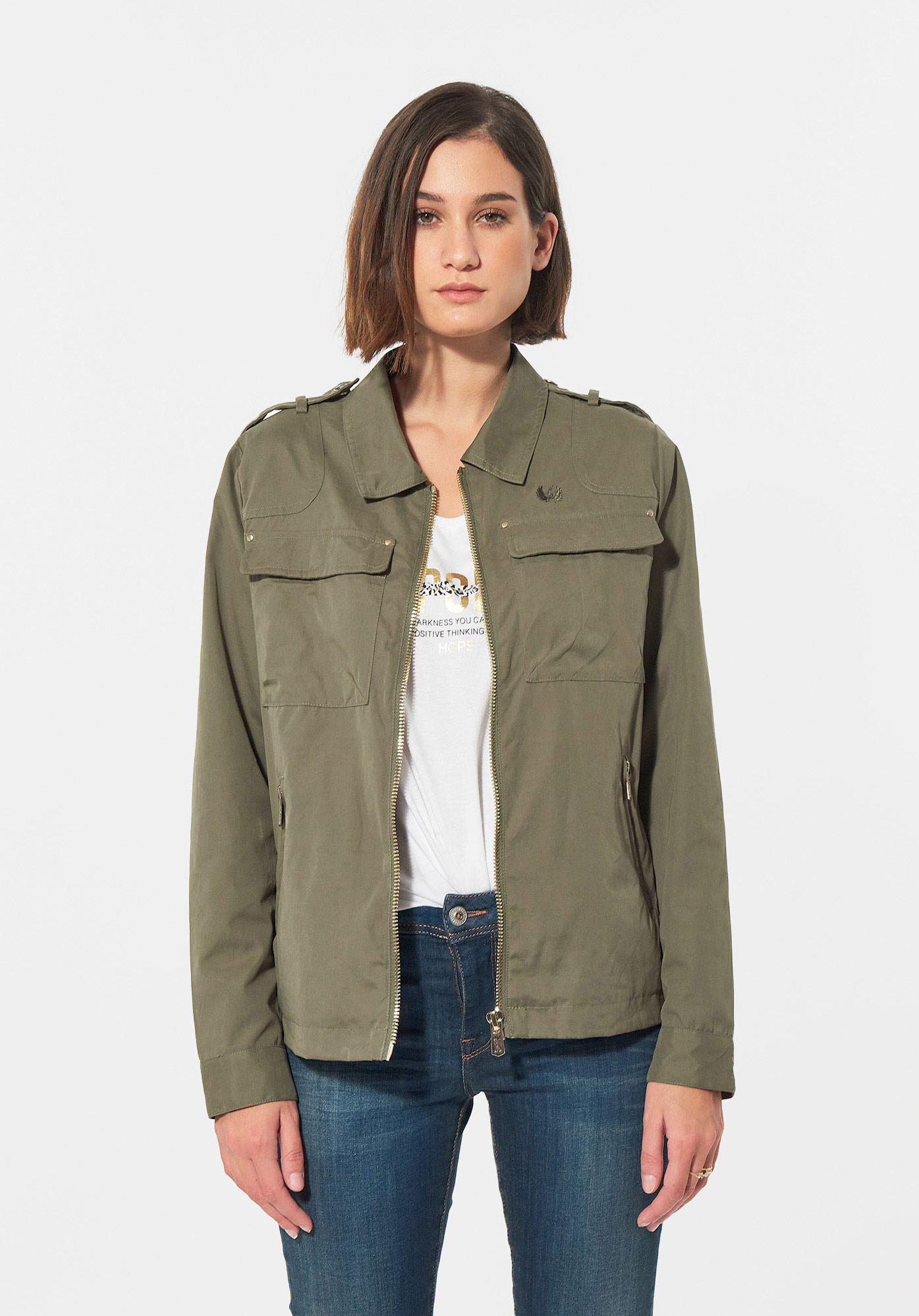 Damen Jacke Khaki Paula Kaporal