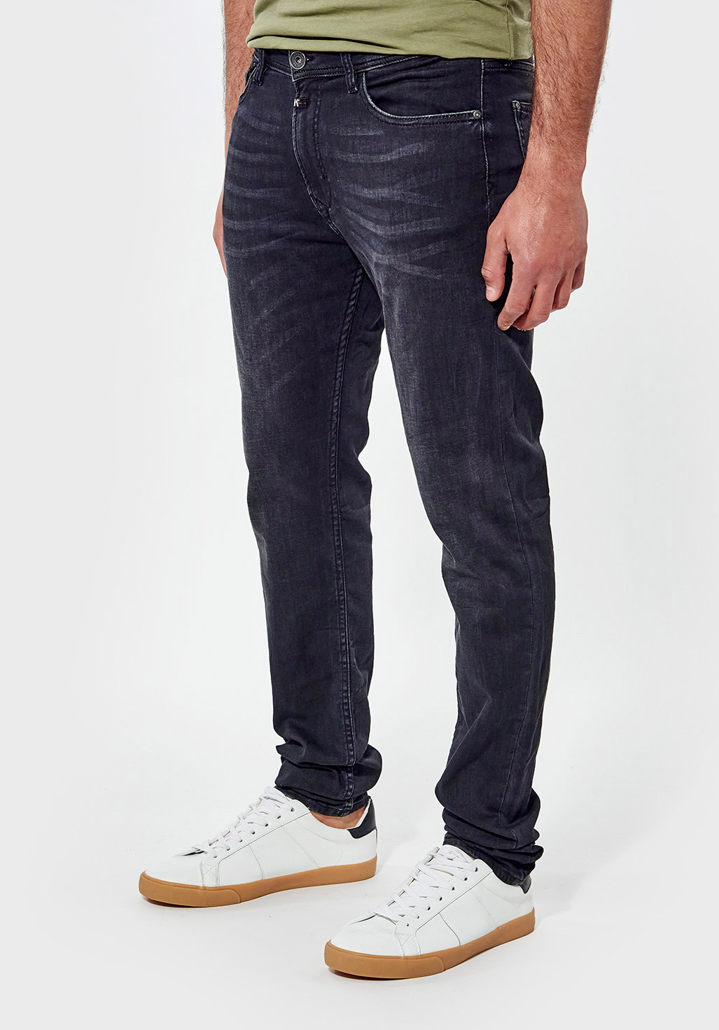 Men's faded black slim-fit jeans Daxko - Kaporal