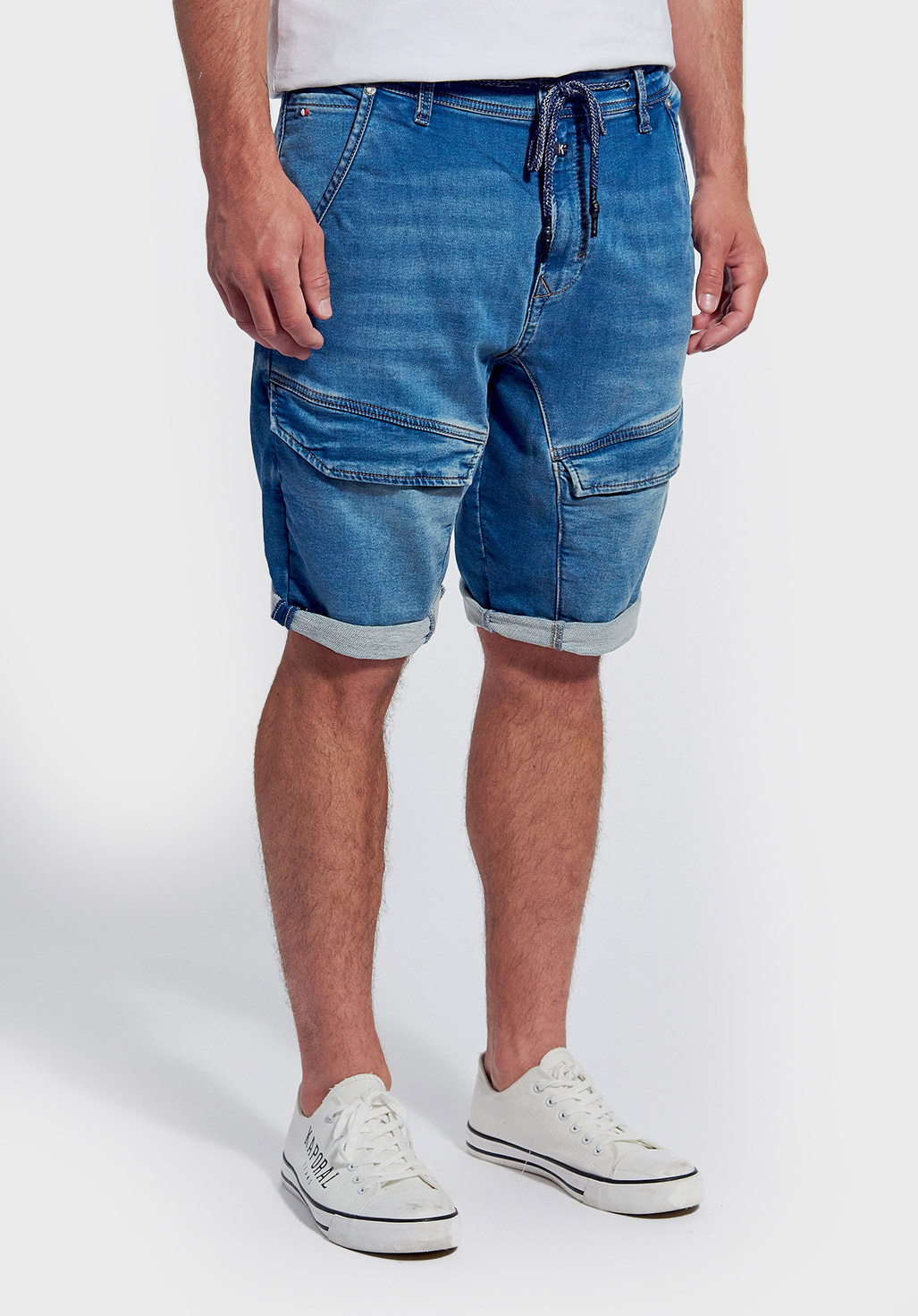 Men's faded blue tapered shorts Kero - Kaporal