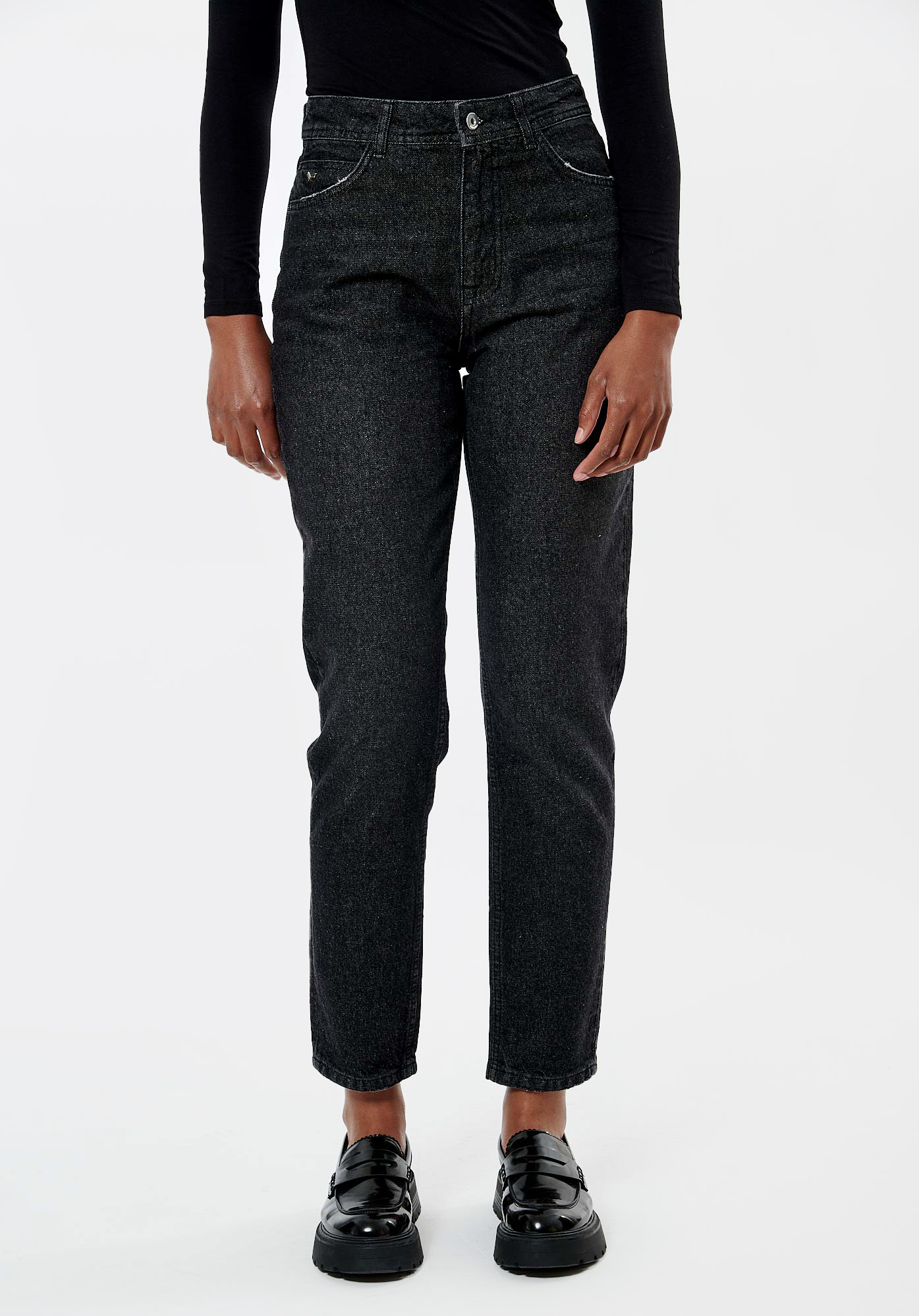 Women s black mom jeans Elisa Kaporal