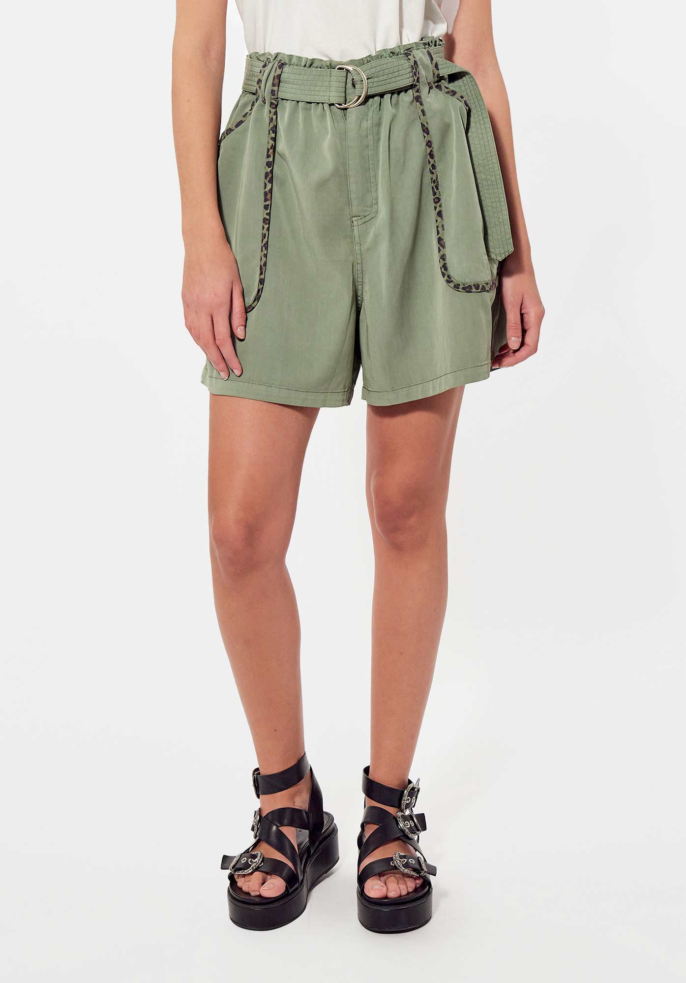 Short femme kaki kaporal outlet