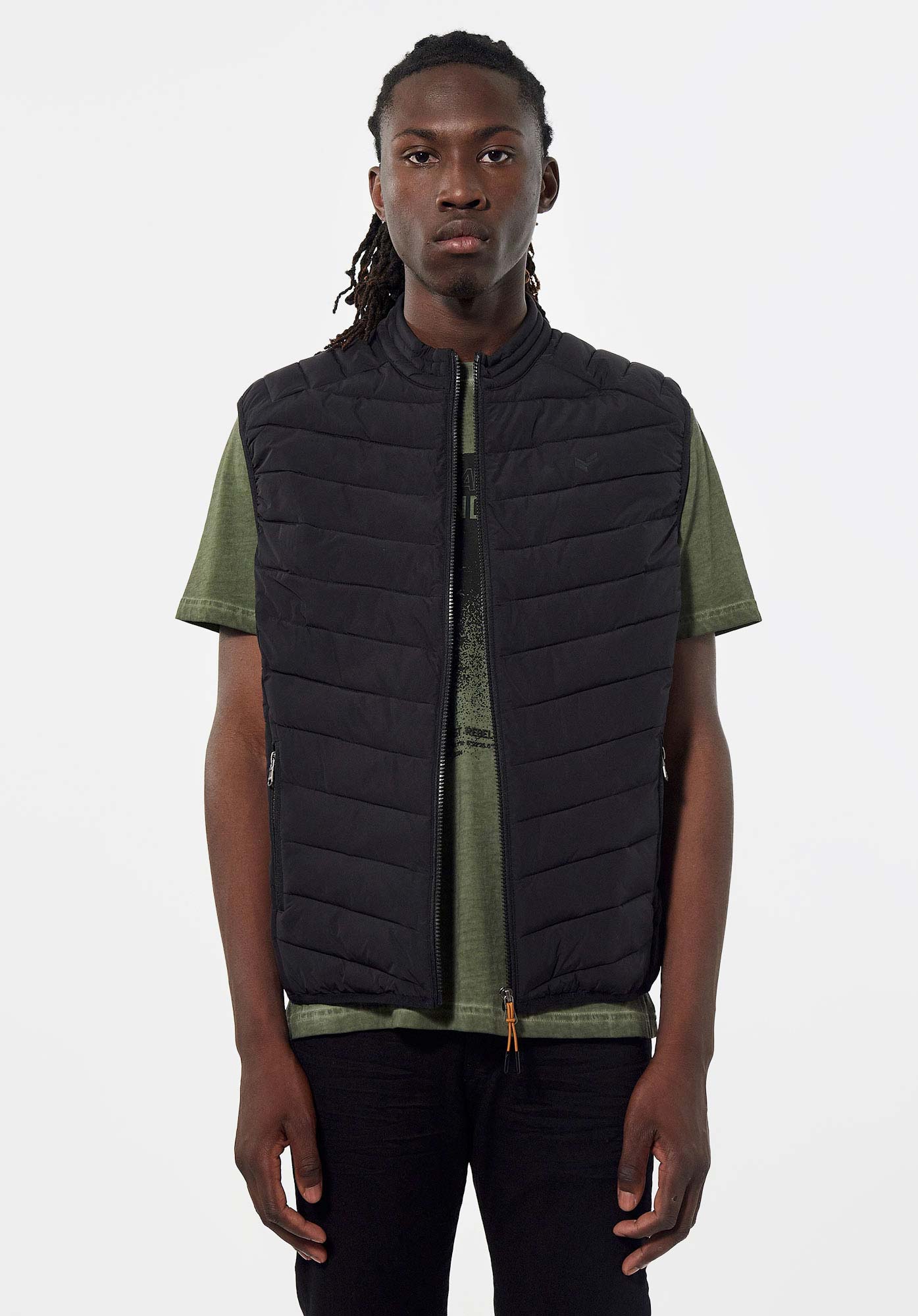 Men s black lightweight bodywarmer Sona Kaporal