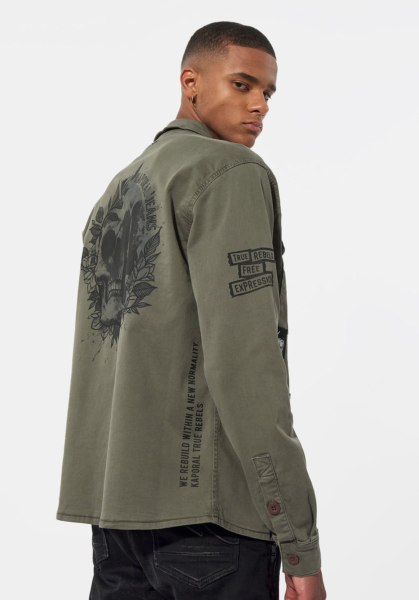 Chemise kaki homme kaporal outlet