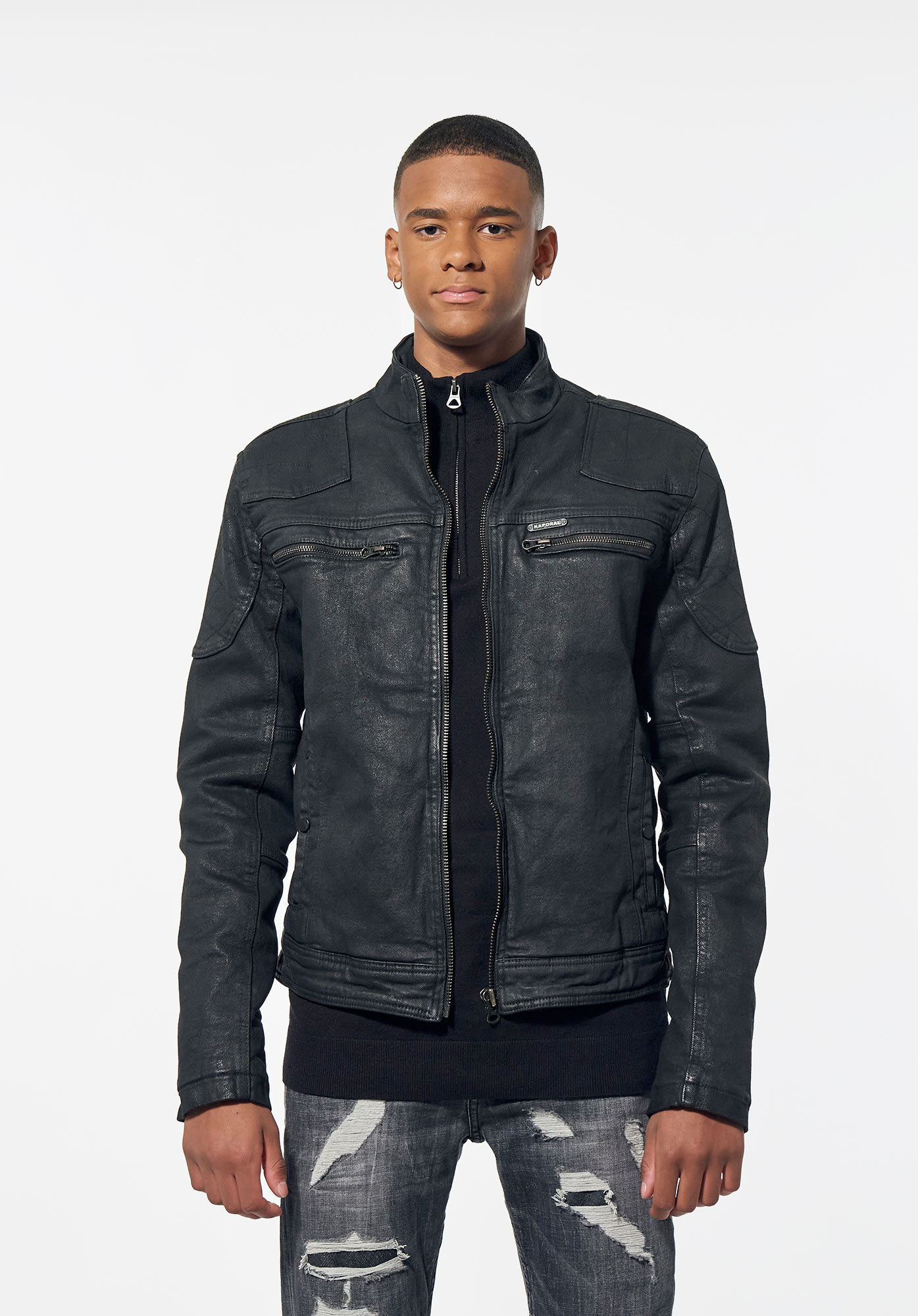 Veste en cuir homme kaporal store
