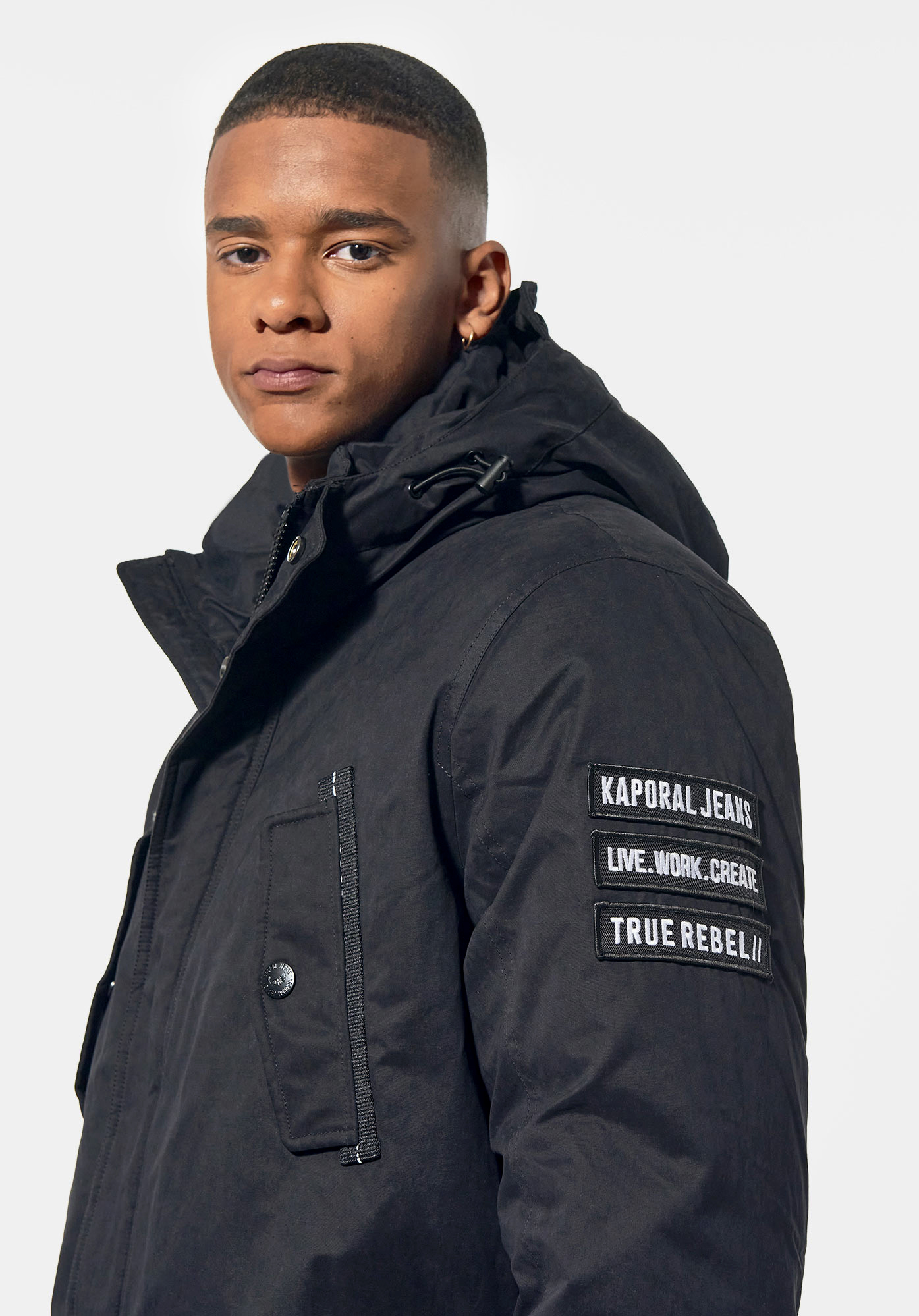 Parka noire Homme Amik Kaporal