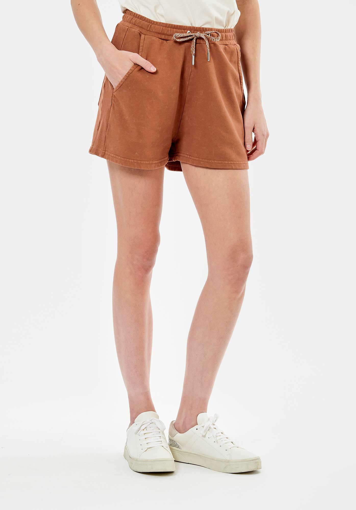Short sales femme marron