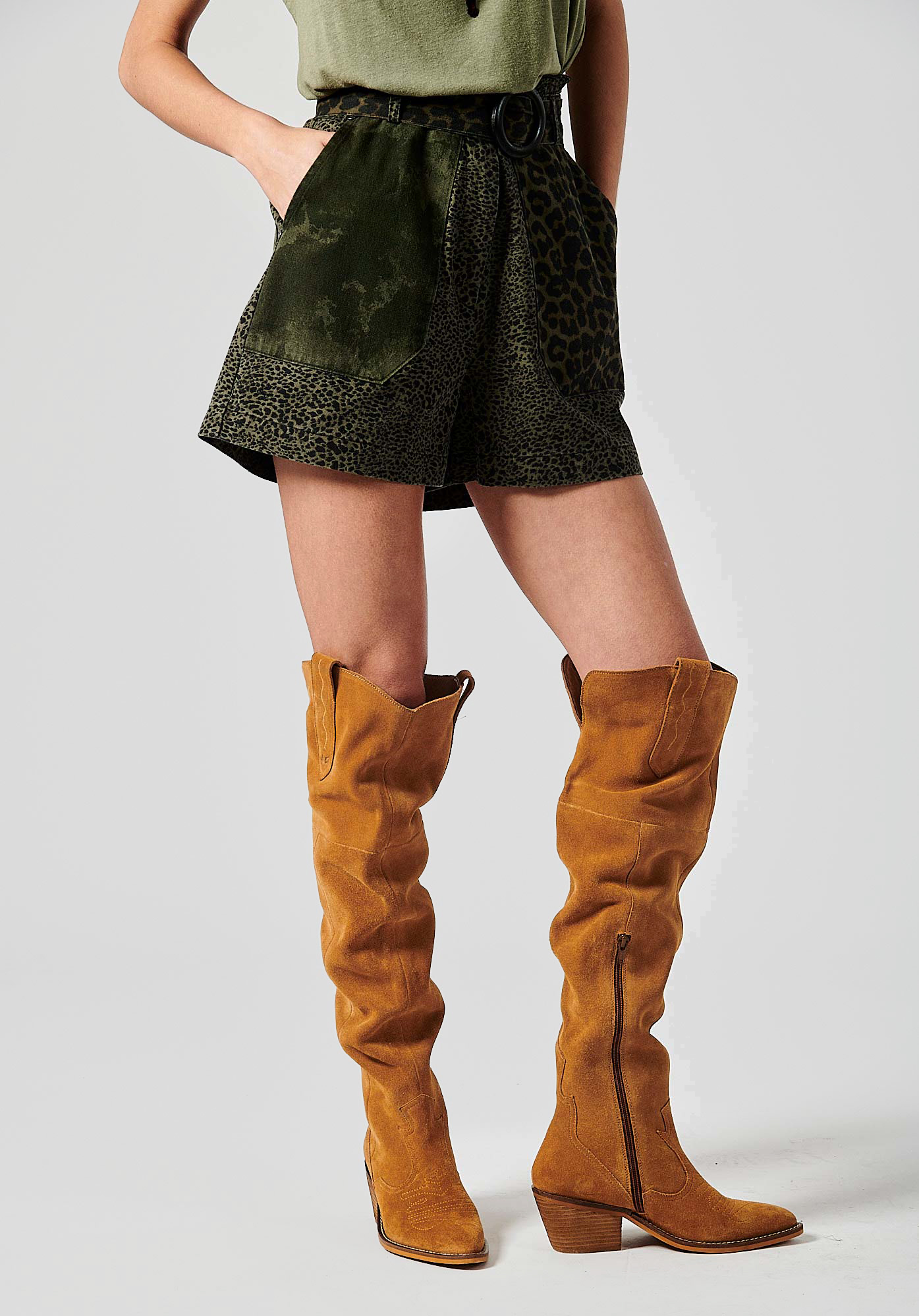 Short femme deals kaki kaporal