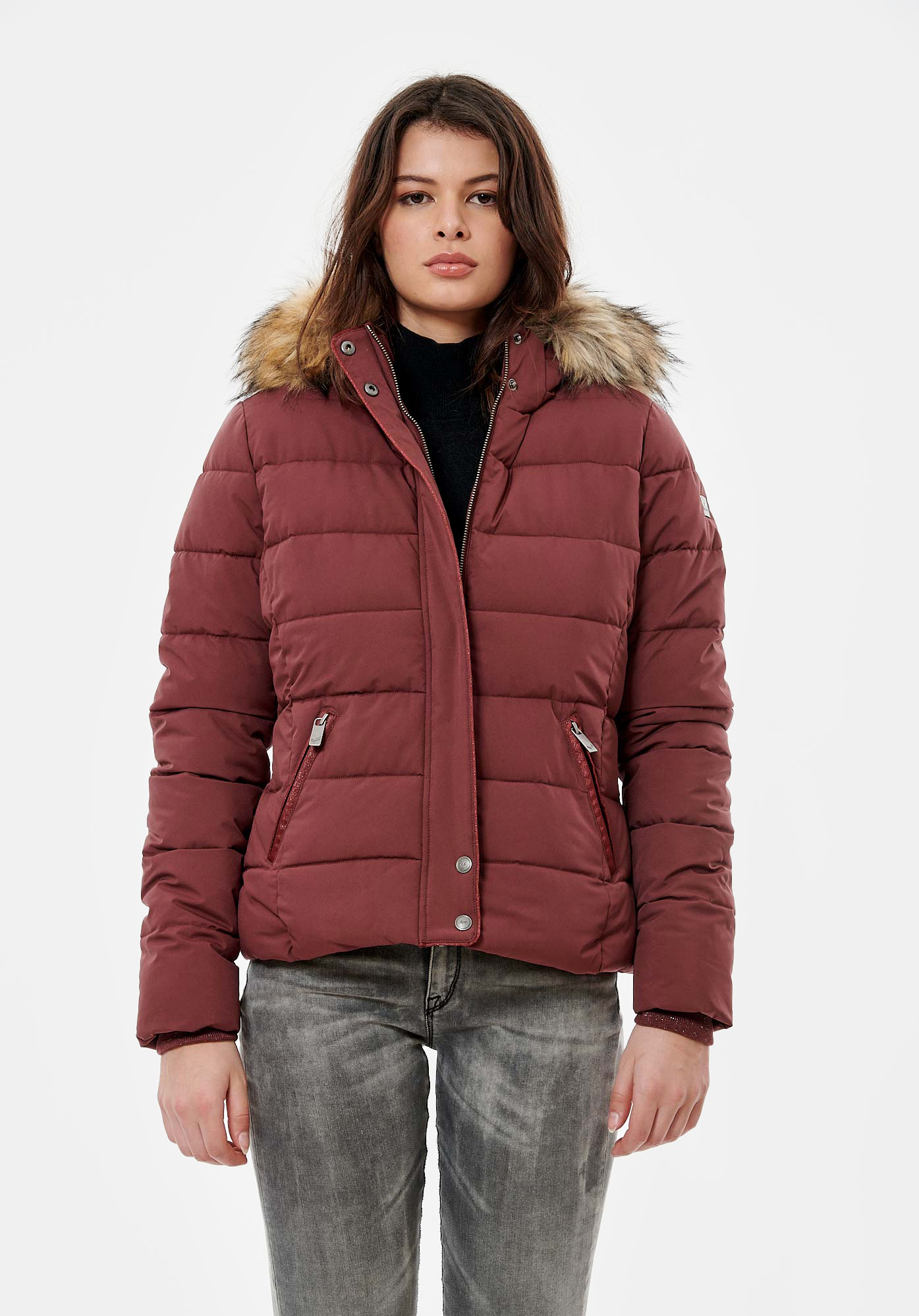 Doudoune bordeaux femme Dabby Kaporal