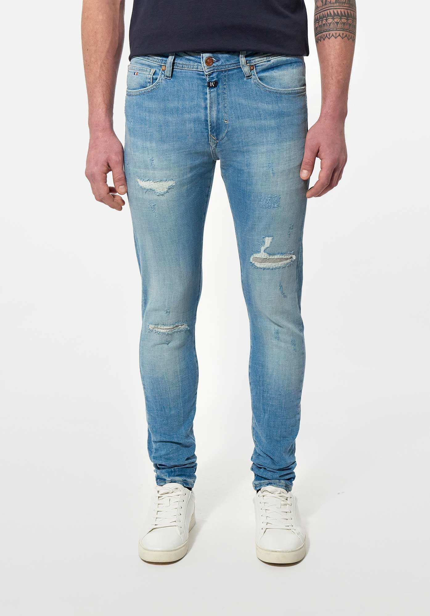 Jeans skinny bleu clair Homme Dadas - Kaporal