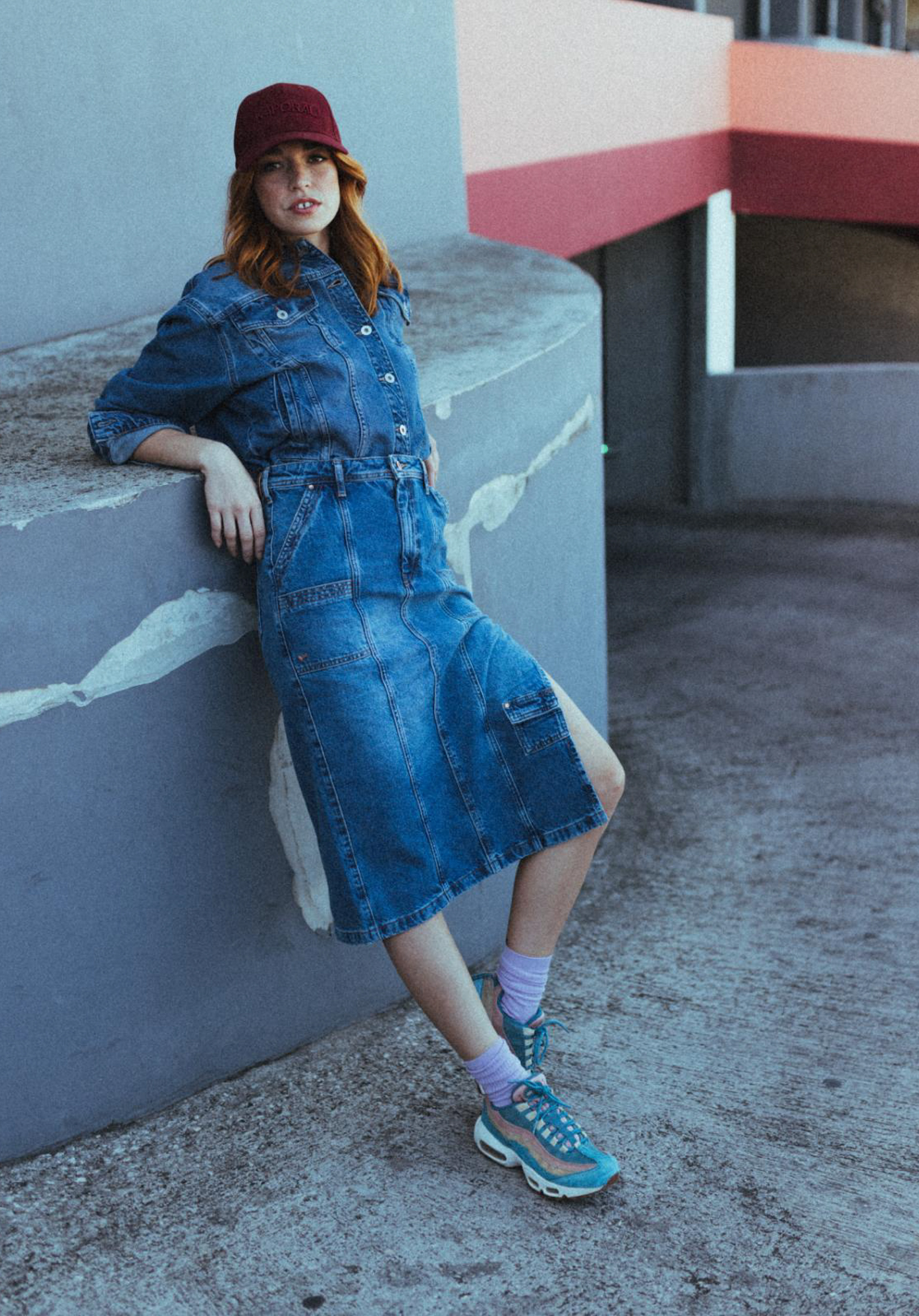 Jupe en store jean kaporal