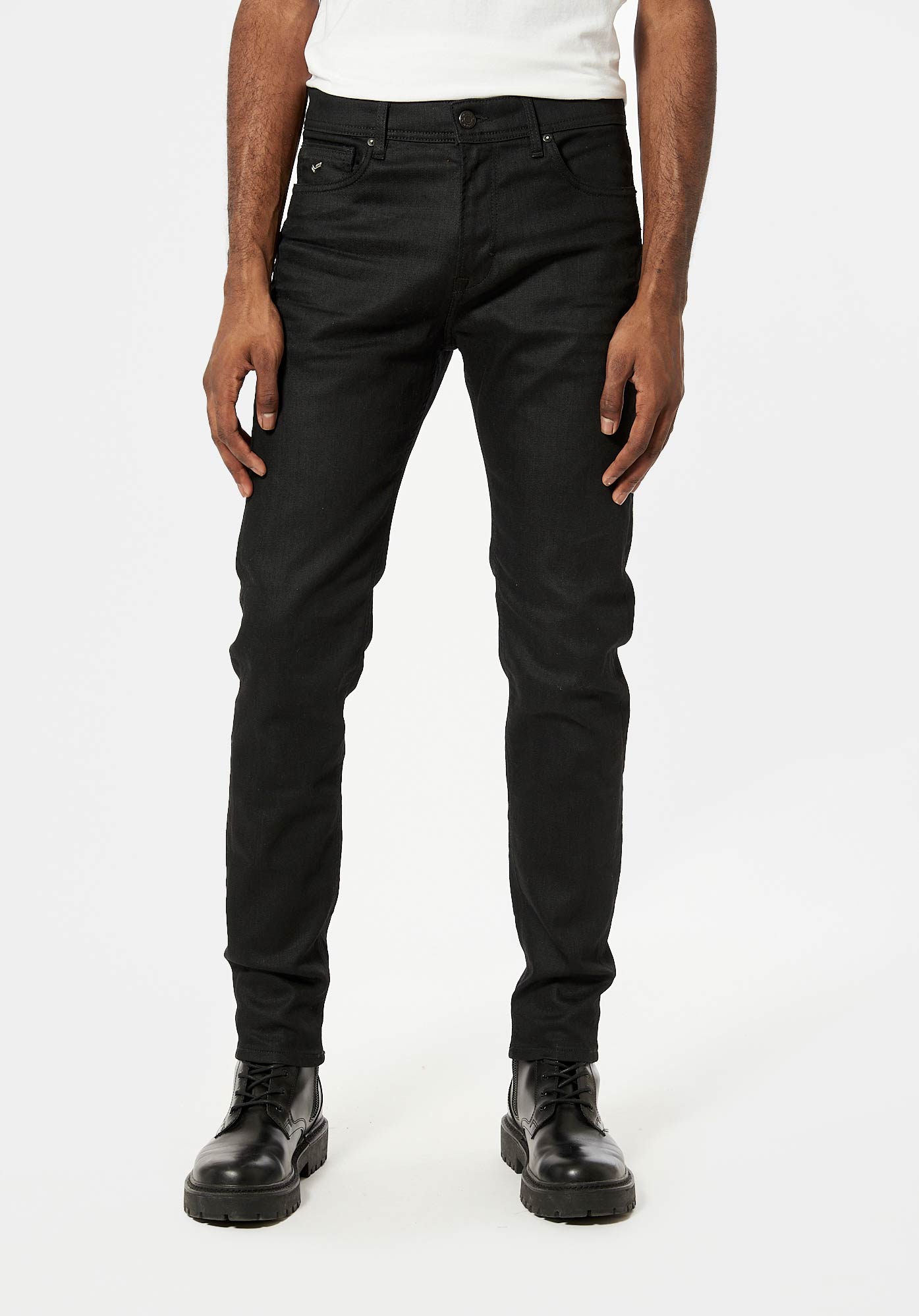 Jean slim noir Homme Darkk Kaporal