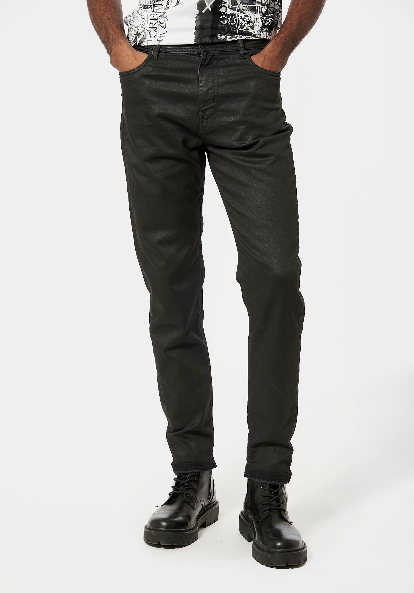 Jean slim enduit Homme Daxko Kaporal