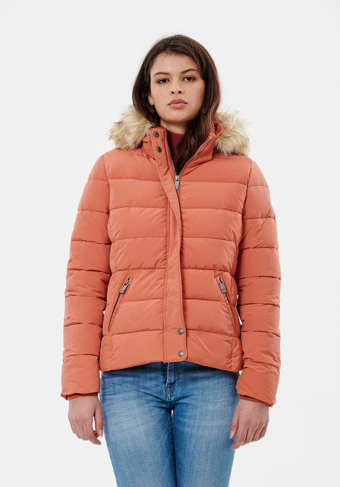 Doudoune orange femme Dibby Kaporal