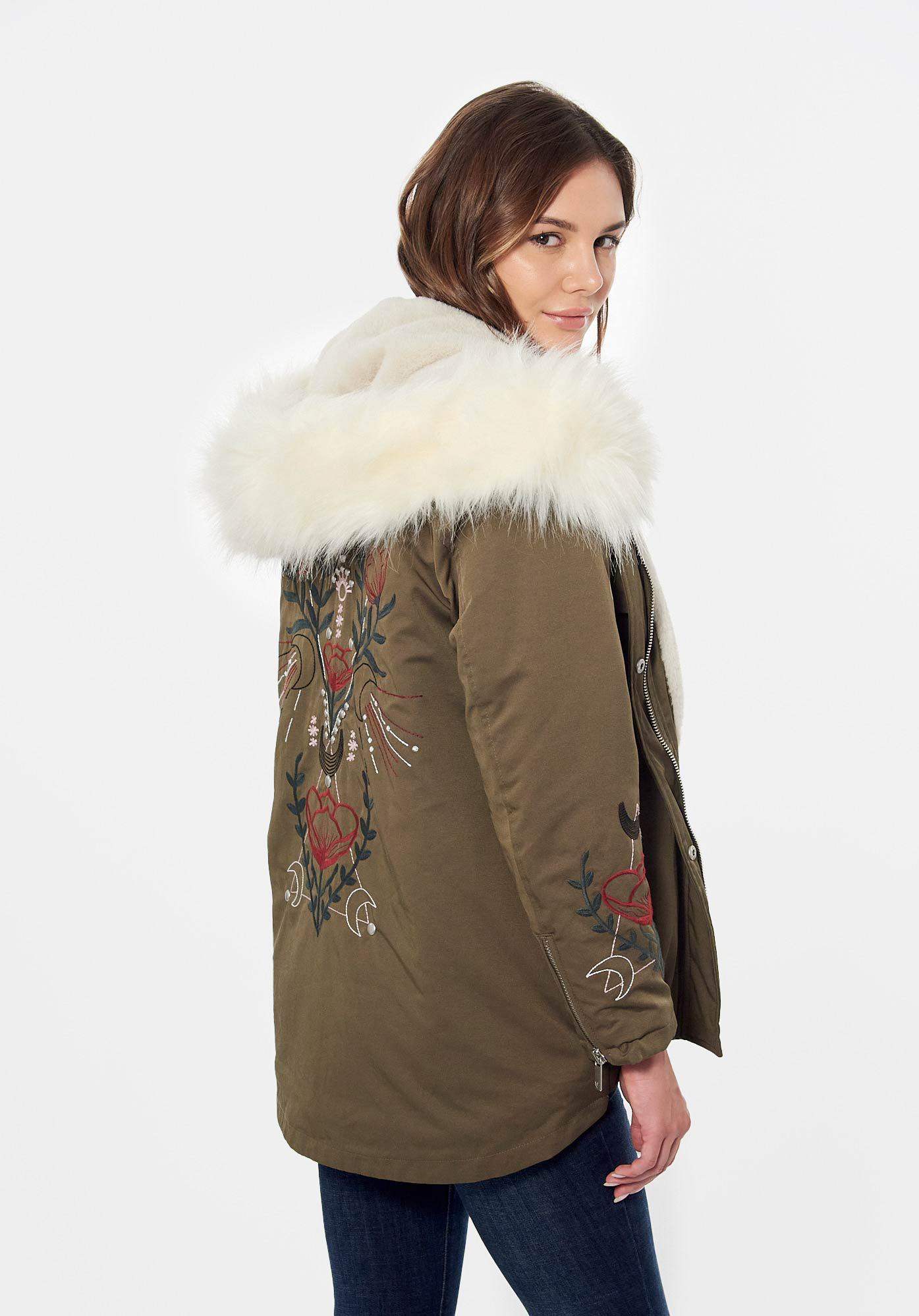 parka femme kaporal kaki