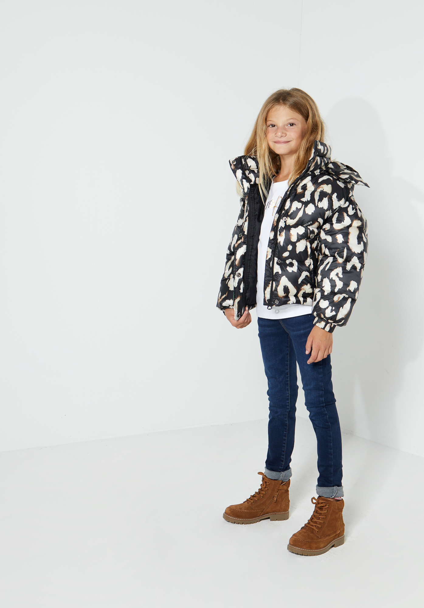 Doudoune Leopard Fille Edaly Kaporal