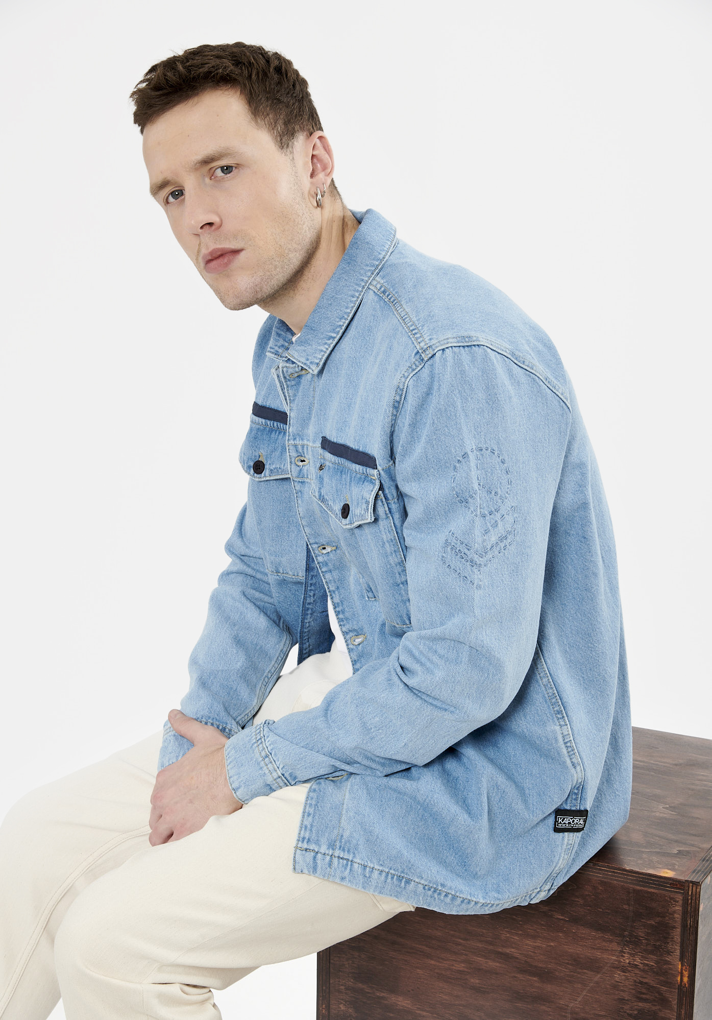 Chemise jean kaporal new arrivals homme