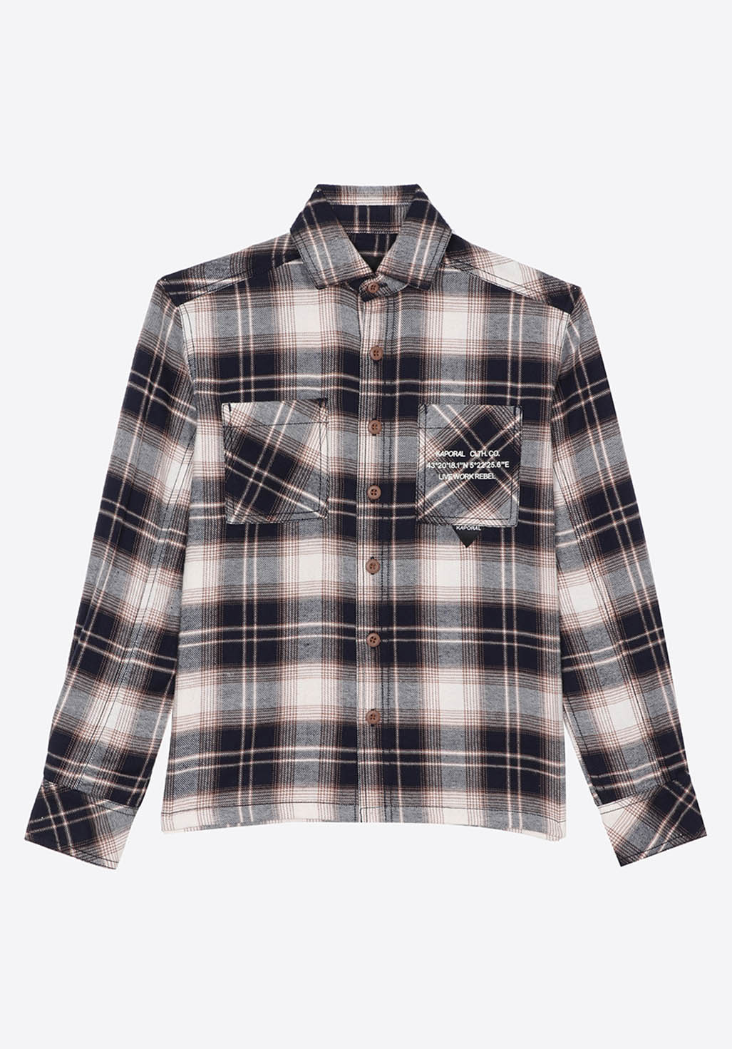 Chemise carreaux gar on 100 coton Eroy Kaporal