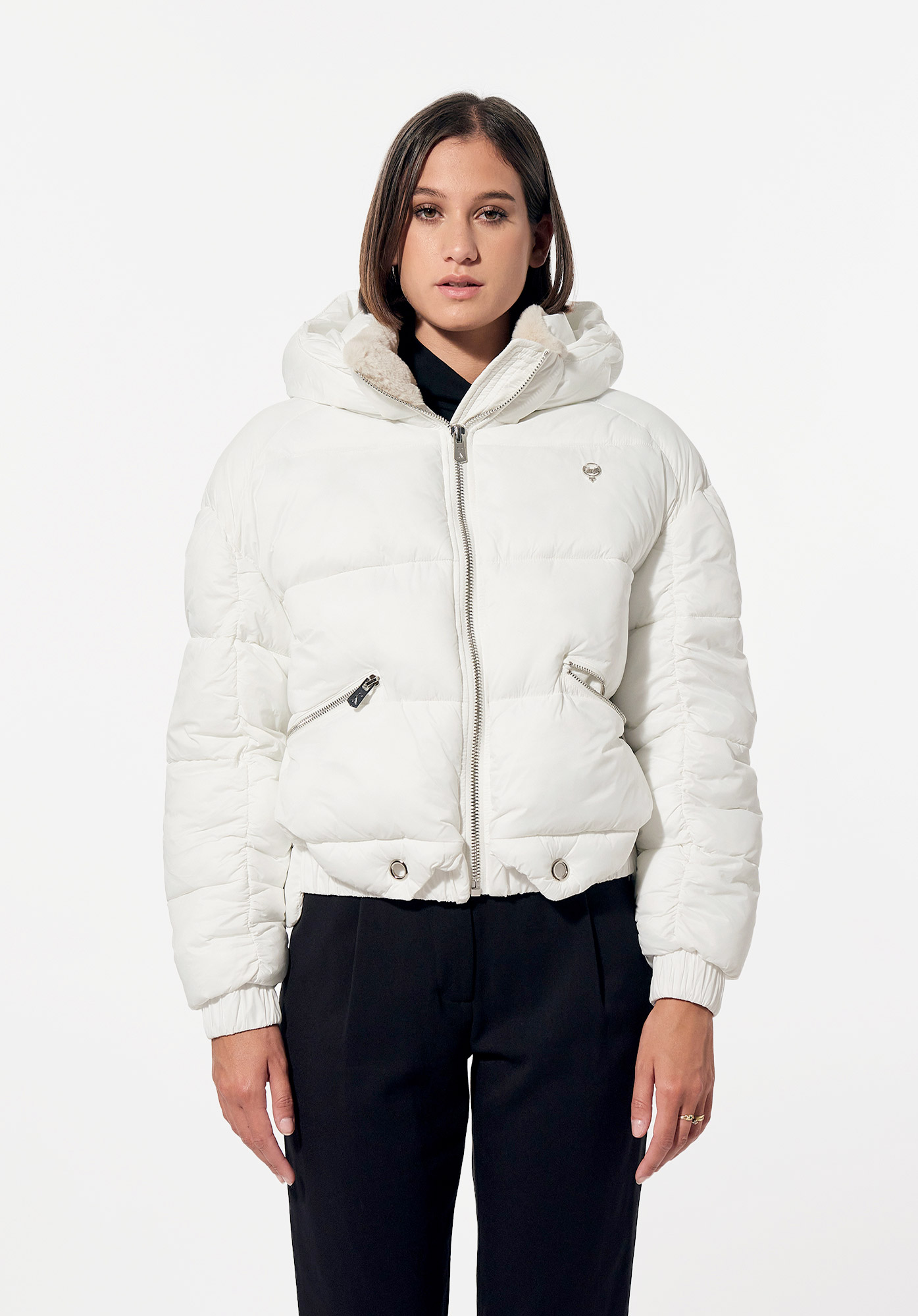 Doudoune blanche Femme Frog Kaporal