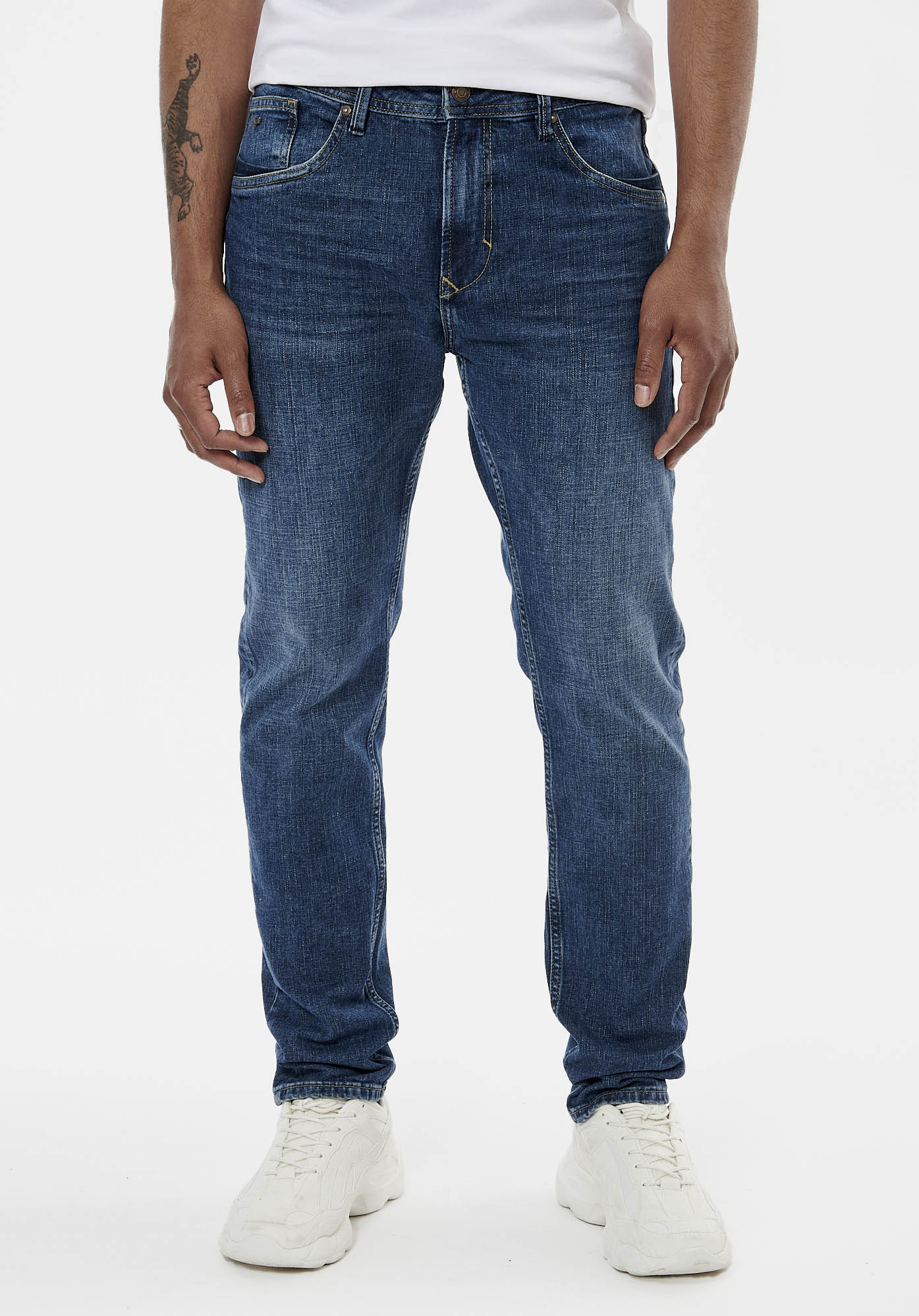 KAPORAL Jeans skinny de couleur bleu en soldes pas cher 2157786-bleu00 -  Modz