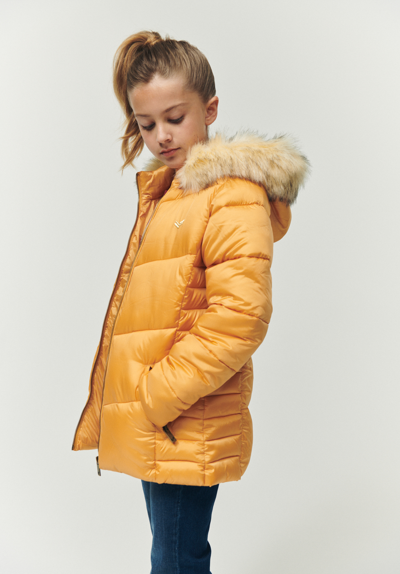 Doudoune sales jaune fille