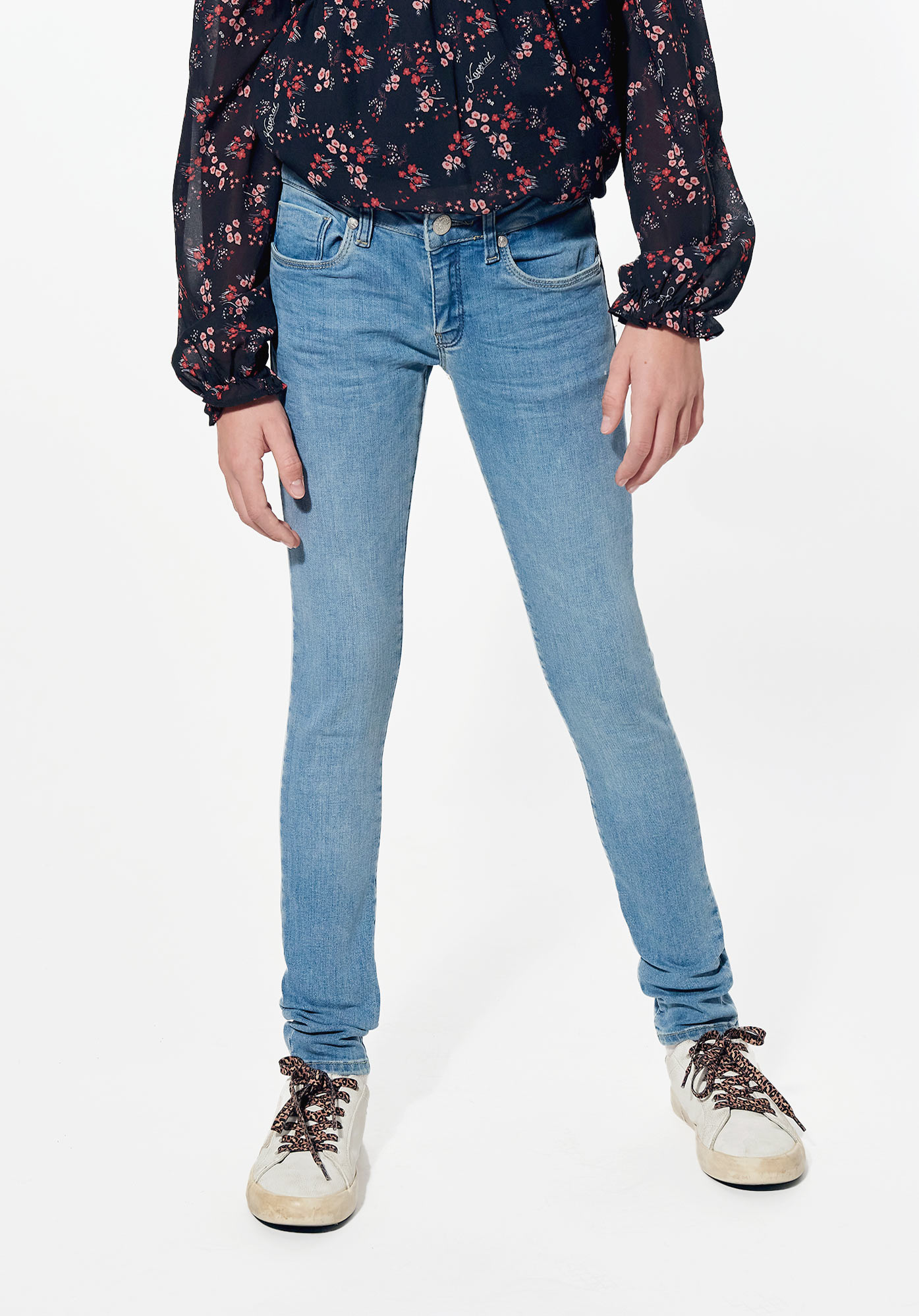 Jean skinny Fille bleu clair delave Lady Kaporal