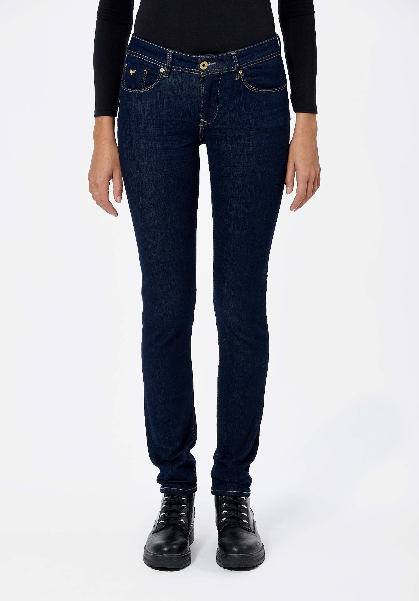Jean kaporal femme taille basse top