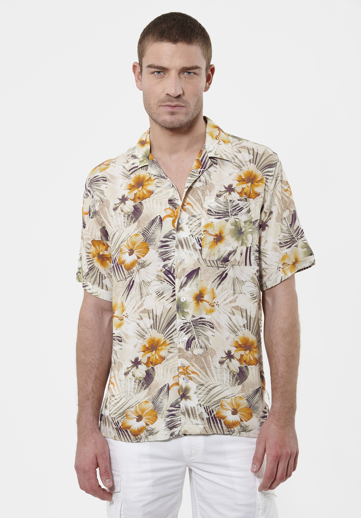 Chemise fleurie Homme Mike Kaporal