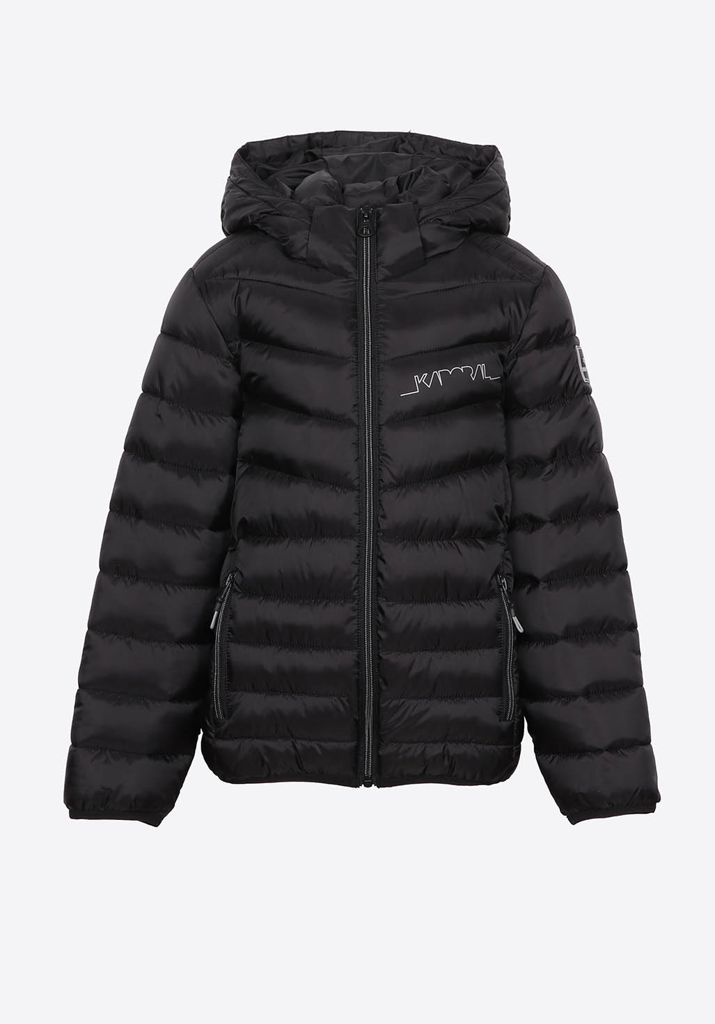 Doudoune noire Gar on en 100 polyester recycl Moly Kaporal