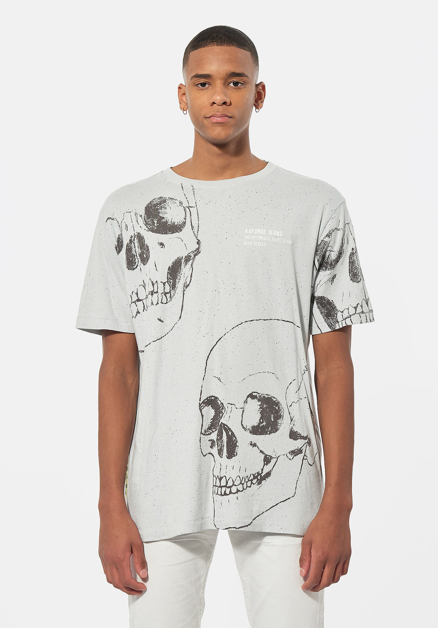 Tee shirt kaporal homme tete de mort clearance