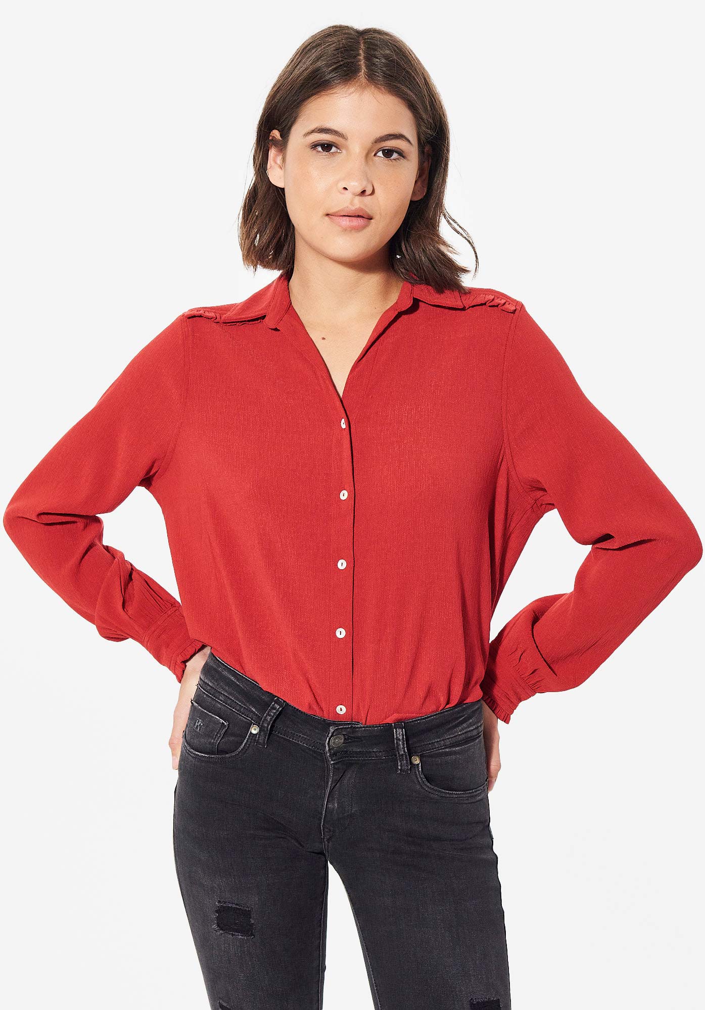 Chemise rouge Femme Nooba Kaporal
