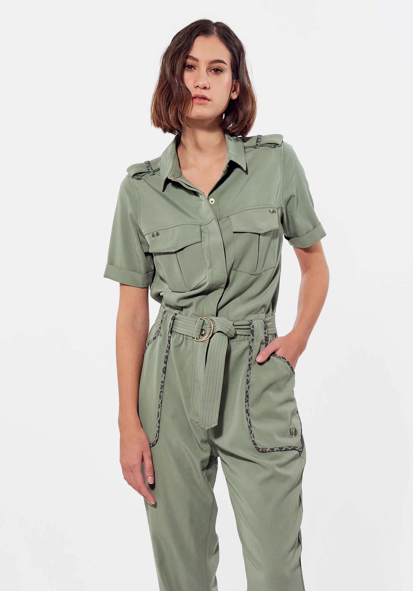 Combinaison femme jean kaki outlet