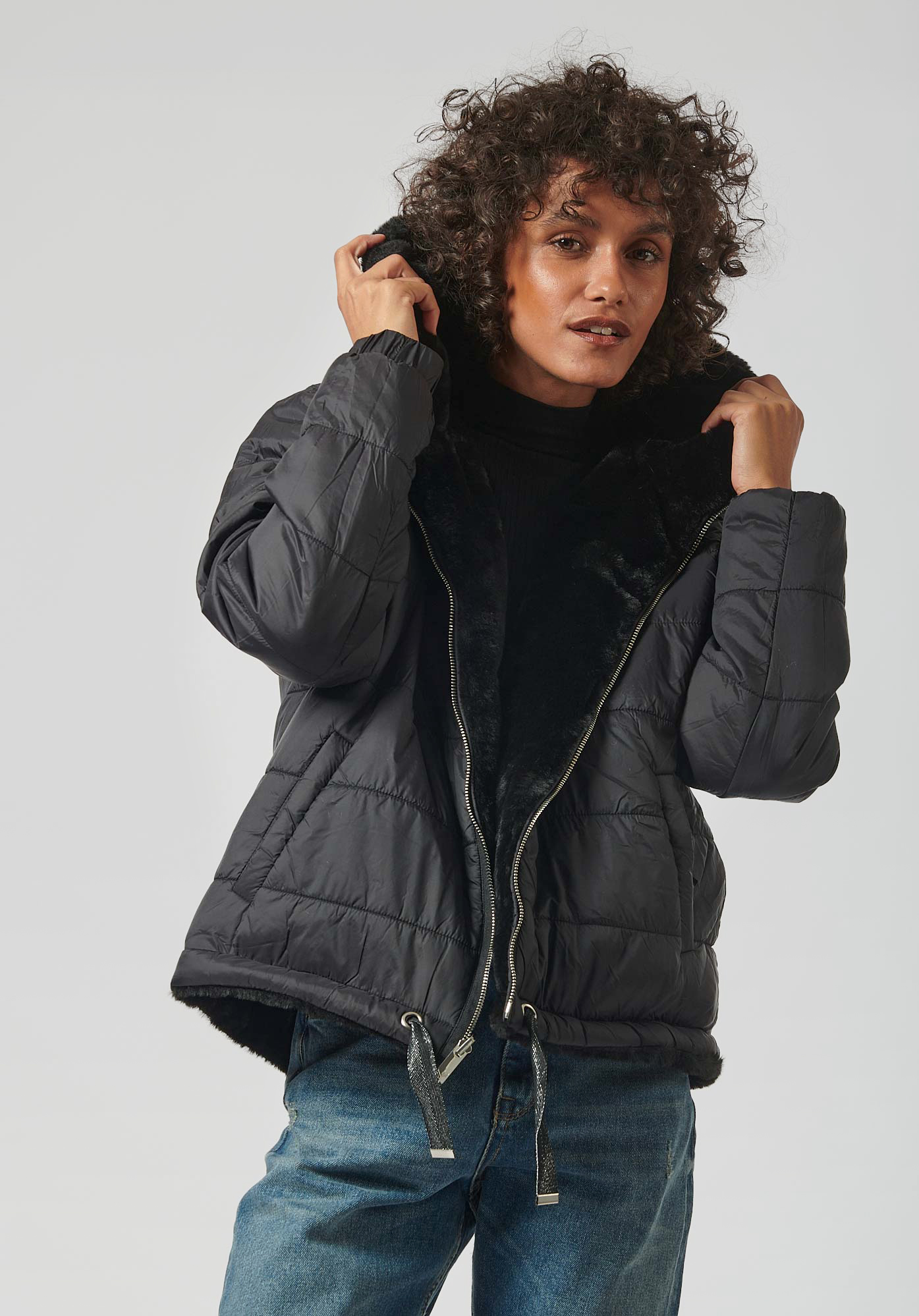 Doudoune pull in reversible femme new arrivals