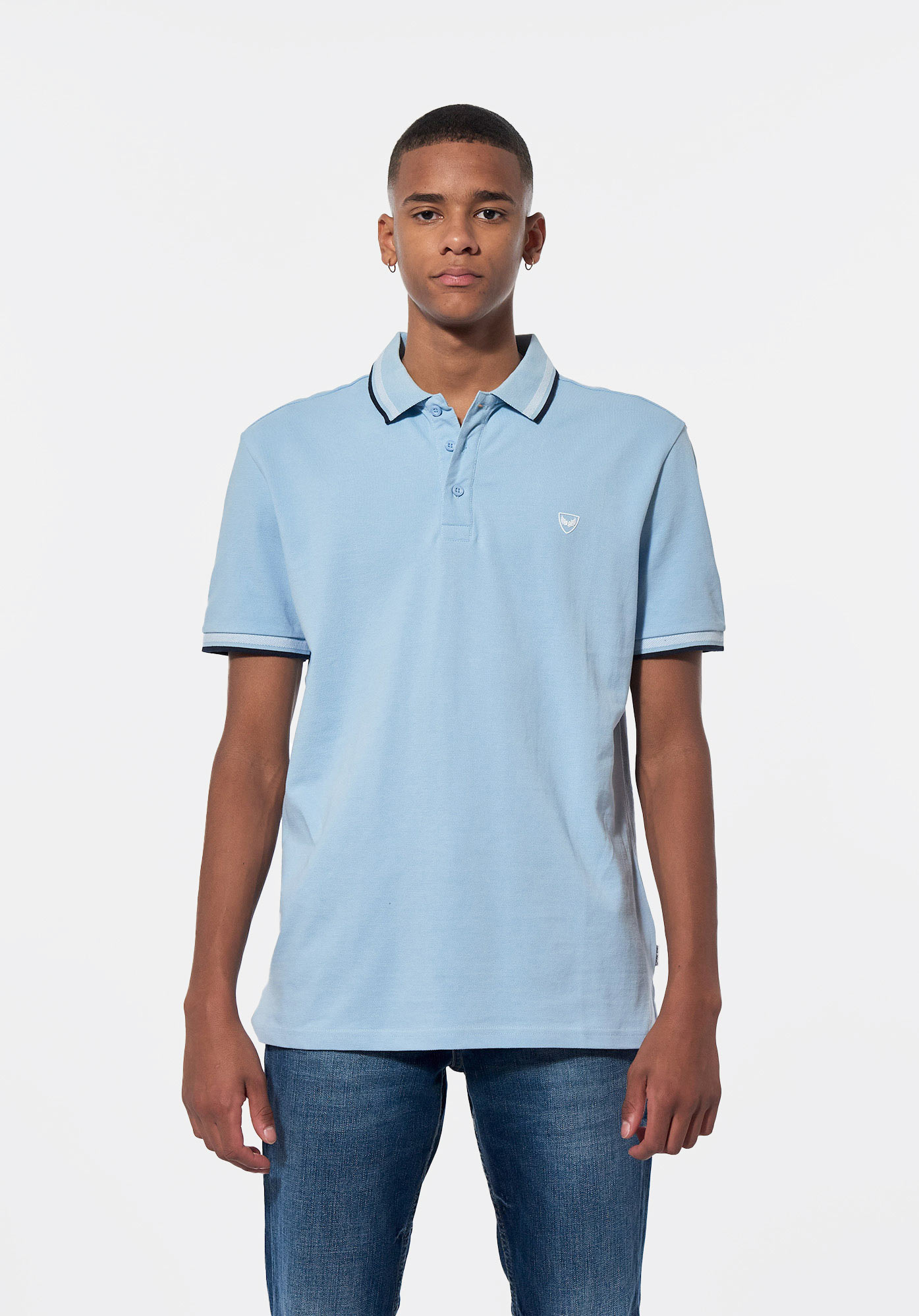 Polo sales bleu canard