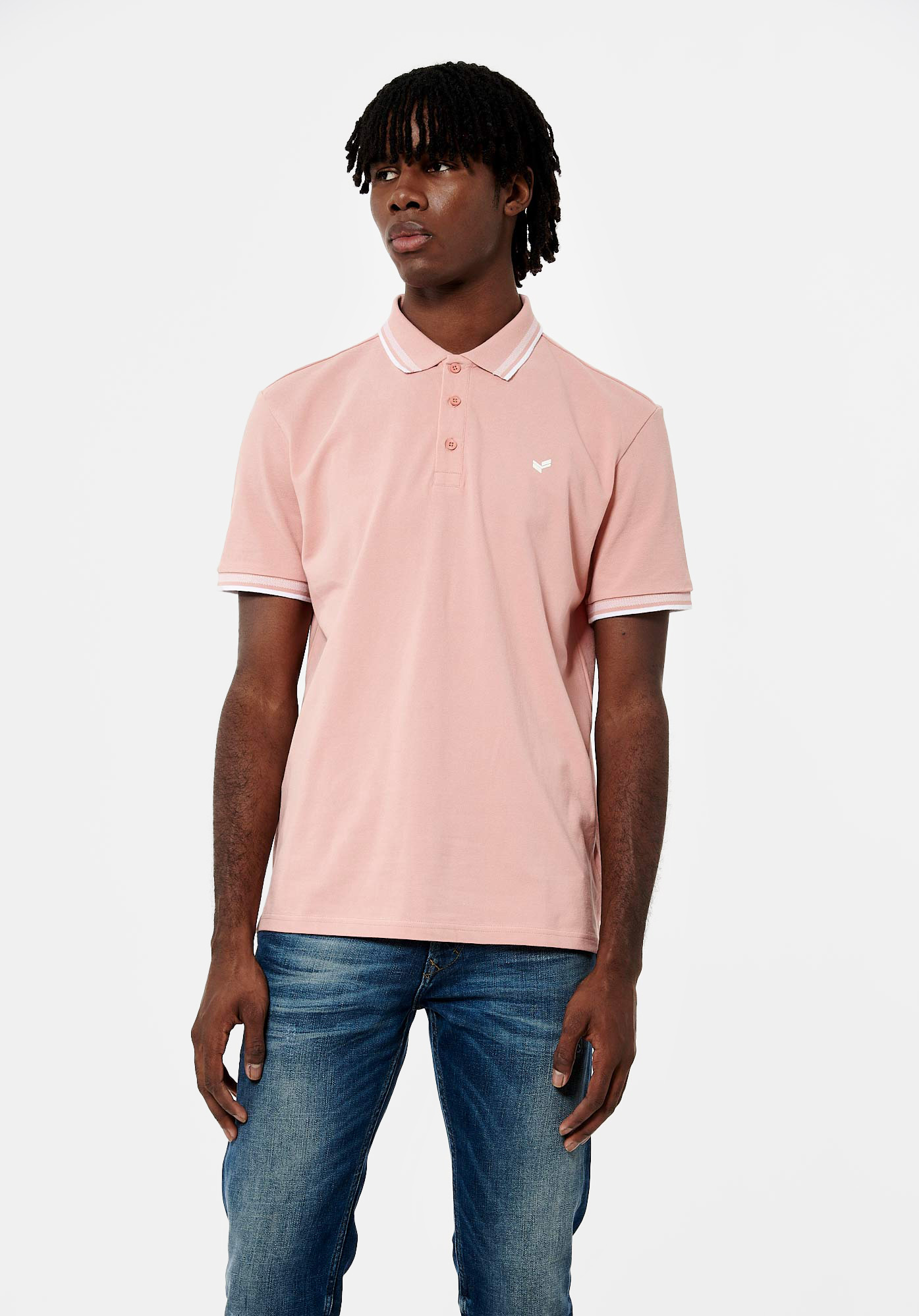 Polo rose Homme en 100 coton bio Rayoc Kaporal