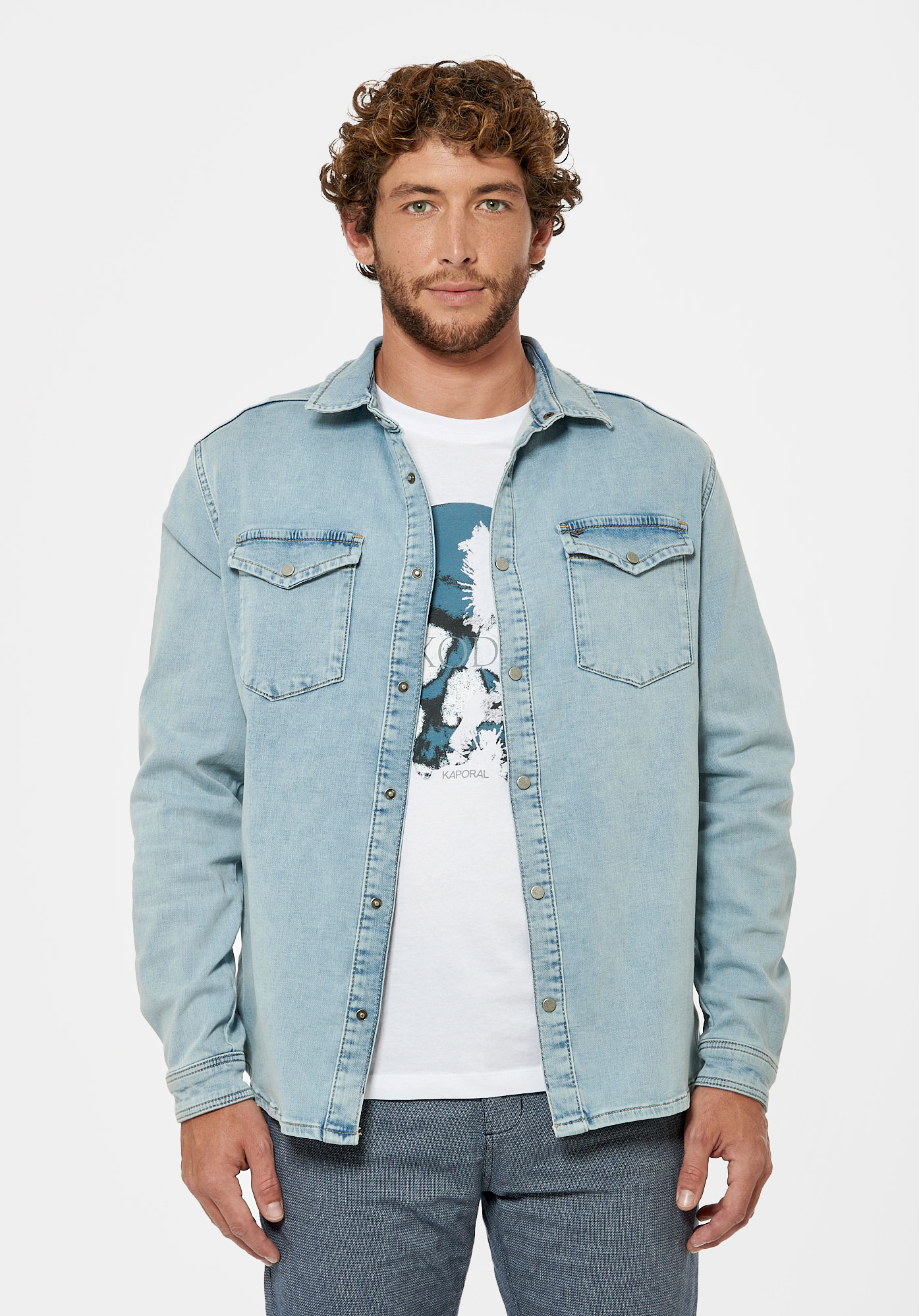 Chemise jean clearance kaporal homme