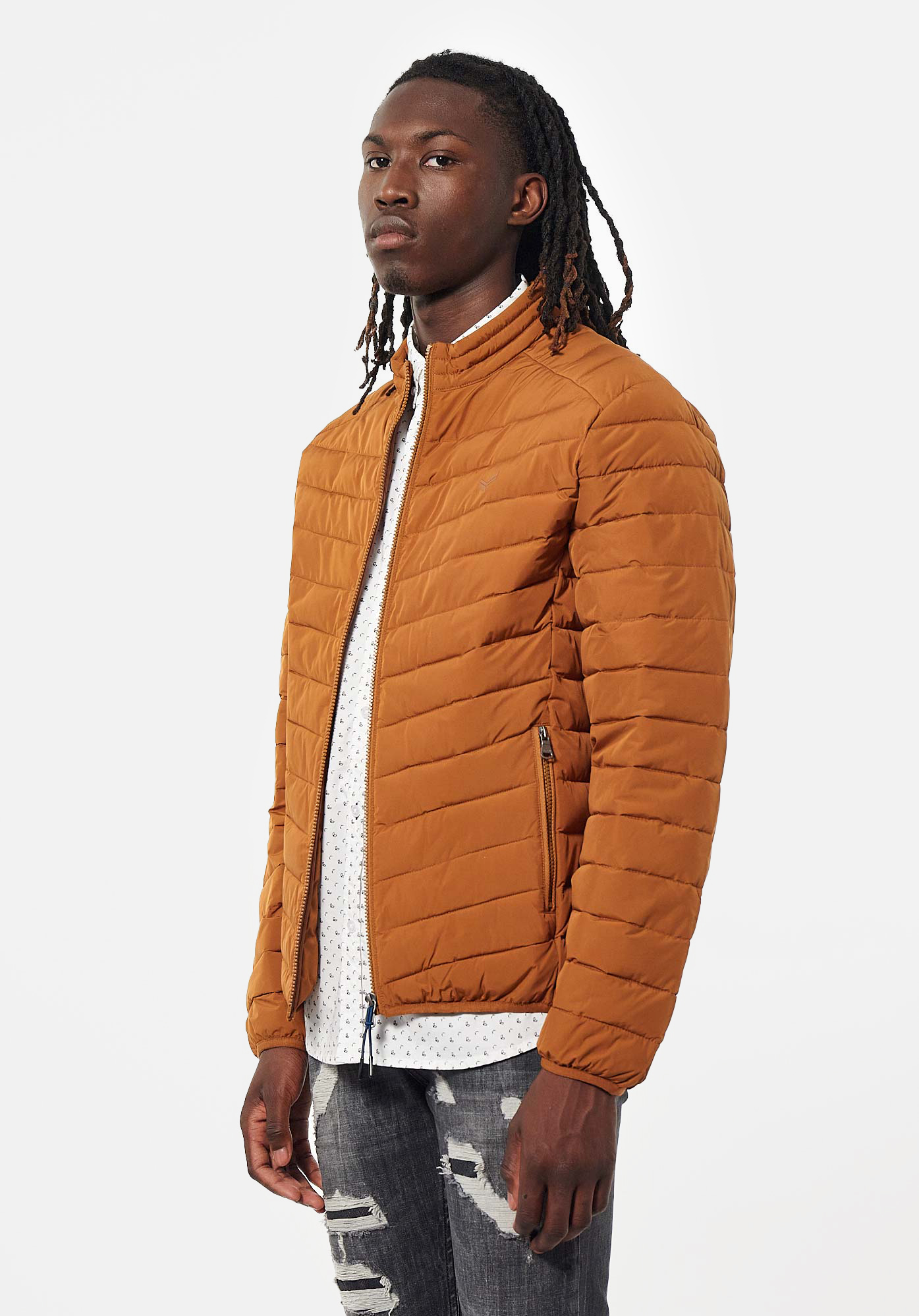 Doudoune legere new arrivals homme orange