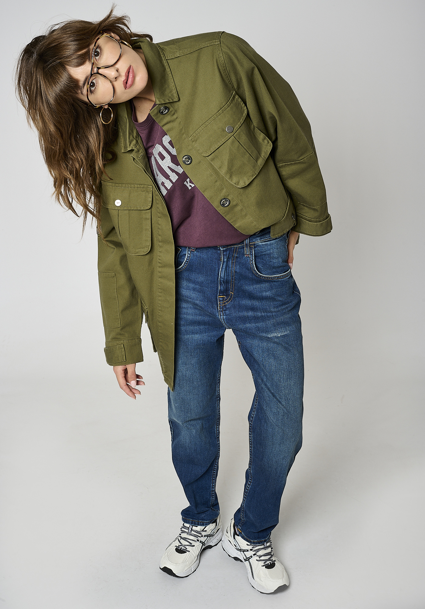 Veste kaki Femme 100 coton Silex Kaporal