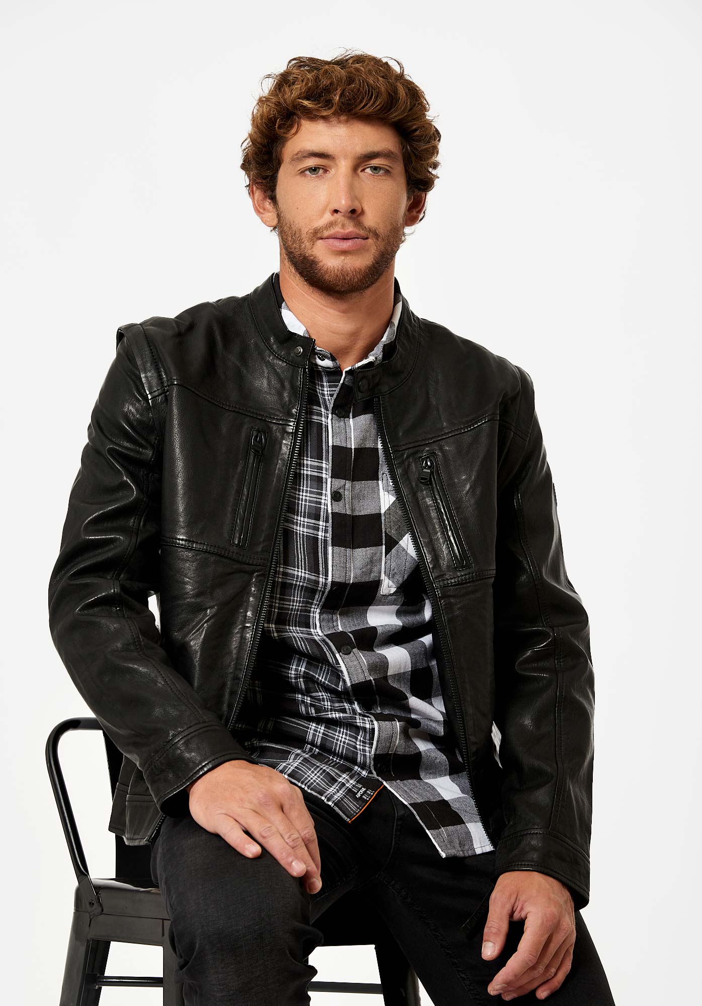 Veste cuir femme hot sale kaporal