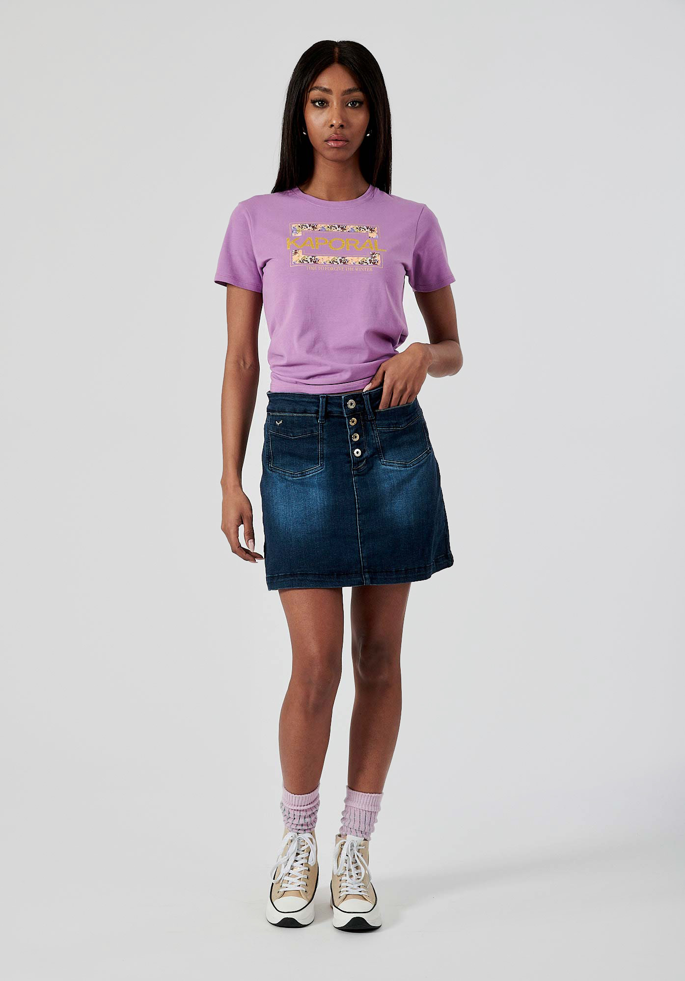 Jupe jean hot sale kaporal