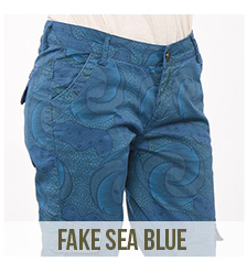 pantalon femme fake seablue