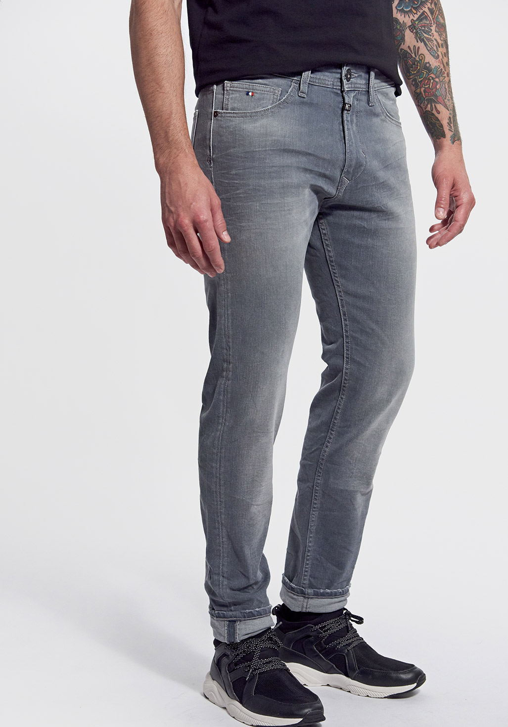 grey faded jeans mens